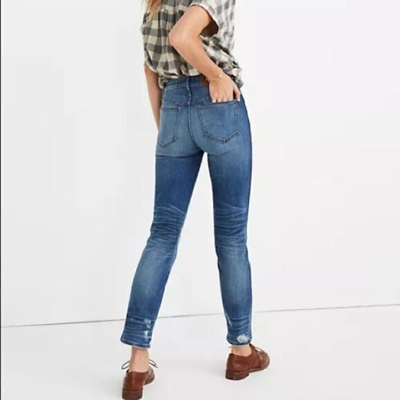 Madewell Slim Straight: Distressed Button Front Edition Jeans 23TL - Picture 11 of 12